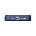 Skórzane etui iPhone 14 Pro Max z klapką magnetyczne MagSafe CE Premium Leather niebieski ICARER