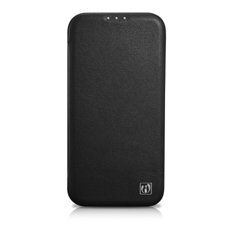 Skórzane etui iPhone 14 Pro z klapką magnetyczne MagSafe CE Premium Leather czarny ICARER Skórzane etui iPhone 14 Pro z klapką magnetyczne MagSafe CE Premium Leather czarny ICARER