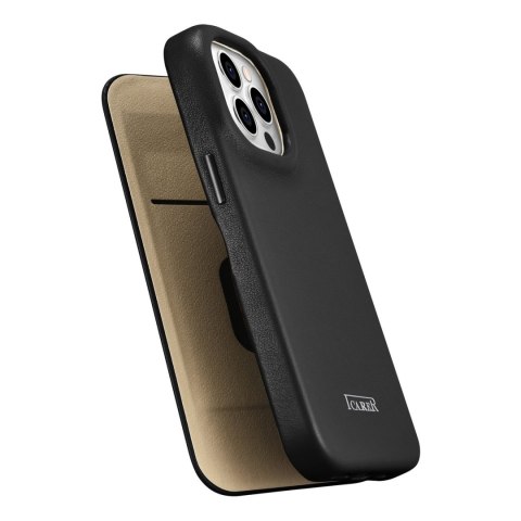 Skórzane etui iPhone 14 Pro z klapką magnetyczne MagSafe CE Premium Leather czarny ICARER Skórzane etui iPhone 14 Pro z klapką magnetyczne MagSafe CE Premium Leather czarny ICARER