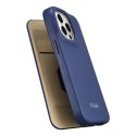 Skórzane etui iPhone 14 Pro z klapką magnetyczne MagSafe CE Premium Leather granatowy ICARER
