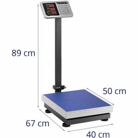Waga platformowa magazynowa licząca LED 40 x 50 cm 150 kg / 20 g Steinberg Systems Waga platformowa magazynowa licząca LED 40 x 50 cm 150 kg / 20 g Steinberg Systems