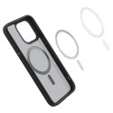 Etui Ultra Hybrid Mag z MagSafe na iPhone 15 Pro Max przezroczysto-czarne SPIGEN