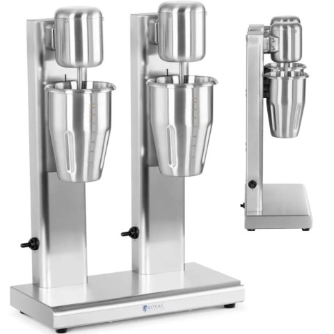 Koktajler shaker mikser barowy podwójny 2 x 1 l 15000 obr./min Royal Catering Koktajler shaker mikser barowy podwójny 2 x 1 l 15000 obr./min Royal Catering