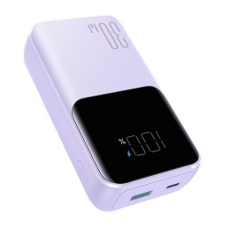 Mini powerbank 20000mAh z wbudowanymi kablami JR-PBC07 30W jasno fioletowy JOYROOM