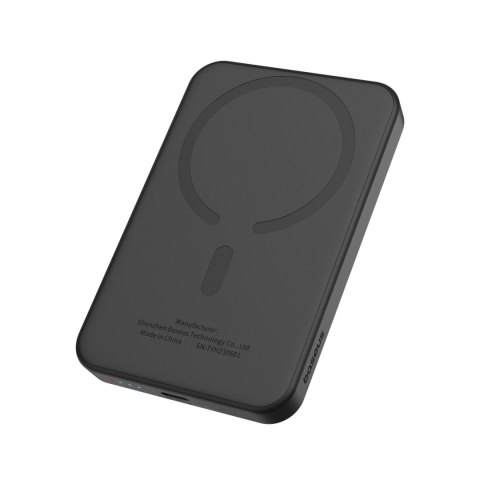 Mini powerbank 5000mAh 20W + kabel USB-C 20V / 3A czarny BASEUS Mini powerbank 5000mAh 20W + kabel USB-C 20V / 3A czarny BASEUS
