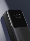 Powerbank 30W 10000mAh z wbudowanymi kablami iPhone Lightning i USB-C czarny JOYROOM