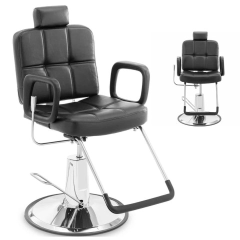 Fotel fryzjerski barberski kosmetyczny z zagłówkiem i podnóżkiem Physa KESWICK - czarny Physa Fotel fryzjerski barberski kosmetyczny z zagłówkiem i podnóżkiem Physa KESWICK - czarny Physa