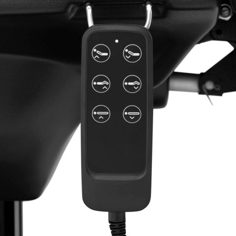 Fotel kosmetyczny sterowany elektrycznie na pilota PHYSA ROVIGO BLACK Physa Fotel kosmetyczny sterowany elektrycznie na pilota PHYSA ROVIGO BLACK Physa