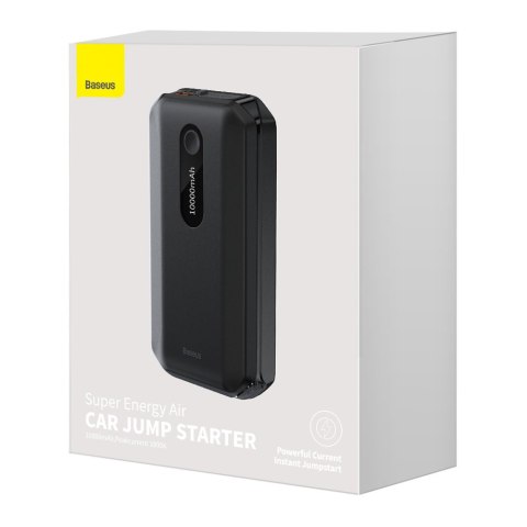 Powerbank 10000mAh + urządzenie rozruchowe auta Booster 12V 1000A czarny BASEUS Powerbank 10000mAh + urządzenie rozruchowe auta Booster 12V 1000A czarny BASEUS