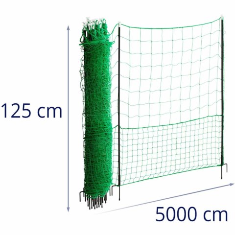 Siatka ogrodzenie ochronne hodowlane dla kur drobiu 1,25 x 50 m WIESENFIELD Siatka ogrodzenie ochronne hodowlane dla kur drobiu 1,25 x 50 m WIESENFIELD