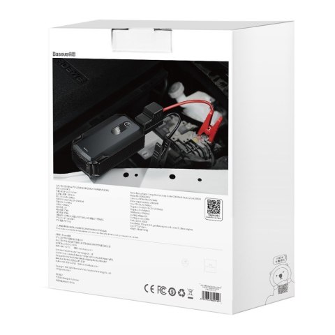 3w1 Urządzenie rozruchowe Booster Starter 12V 100A + PowerBank 13000mAh + latarka LED BASEUS 3w1 Urządzenie rozruchowe Booster Starter 12V 100A + PowerBank 13000mAh + latarka LED BASEUS