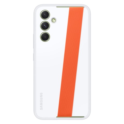 Etui pokrowiec z paskiem Samsung Galaxy A54 5G Haze Grip Case białe SAMSUNG Etui pokrowiec z paskiem Samsung Galaxy A54 5G Haze Grip Case białe SAMSUNG