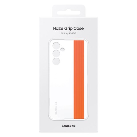 Etui pokrowiec z paskiem Samsung Galaxy A54 5G Haze Grip Case białe SAMSUNG Etui pokrowiec z paskiem Samsung Galaxy A54 5G Haze Grip Case białe SAMSUNG