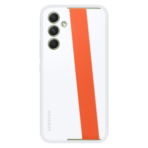 Etui pokrowiec z paskiem Samsung Galaxy A54 5G Haze Grip Case białe SAMSUNG Etui pokrowiec z paskiem Samsung Galaxy A54 5G Haze Grip Case białe SAMSUNG