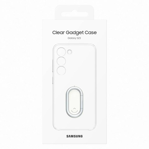 Etui pokrowiec z podstawką Samsung Galaxy S23 Clear Gadget Case przezroczyste SAMSUNG Etui pokrowiec z podstawką Samsung Galaxy S23 Clear Gadget Case przezroczyste SAMSUNG