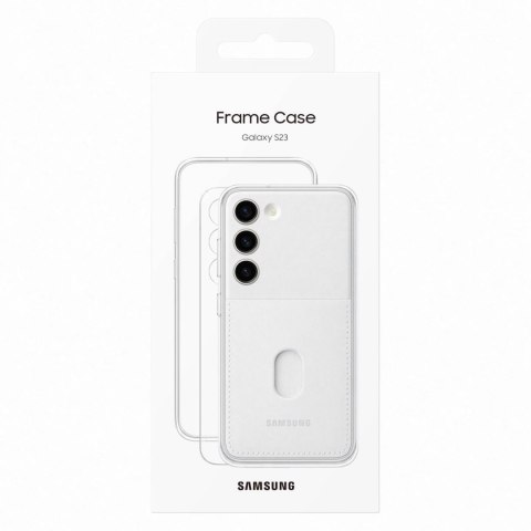 Etui pokrowiec z wymiennymi pleckami Samsung Galaxy S23 Frame Cover białe SAMSUNG Etui pokrowiec z wymiennymi pleckami Samsung Galaxy S23 Frame Cover białe SAMSUNG