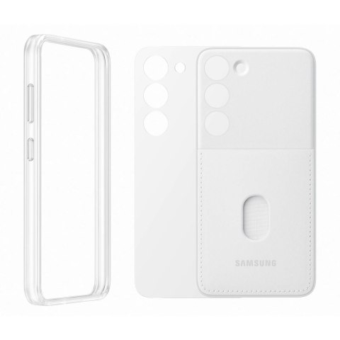 Etui pokrowiec z wymiennymi pleckami Samsung Galaxy S23 Frame Cover białe SAMSUNG Etui pokrowiec z wymiennymi pleckami Samsung Galaxy S23 Frame Cover białe SAMSUNG