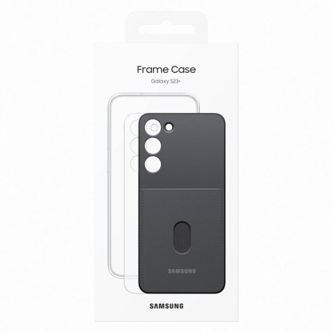 Etui pokrowiec z wymiennymi pleckami Samsung Galaxy S23+ Frame Cover czarne SAMSUNG Etui pokrowiec z wymiennymi pleckami Samsung Galaxy S23+ Frame Cover czarne SAMSUNG