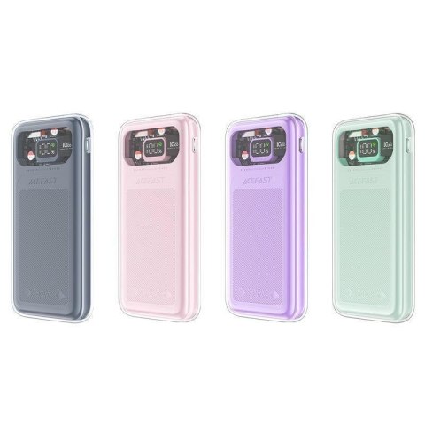Powerbank 10000mAh Sparkling Series szybkie ładowanie 30W zielony ACEFAST Powerbank 10000mAh Sparkling Series szybkie ładowanie 30W zielony ACEFAST