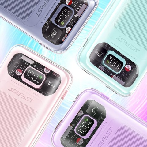 Powerbank 10000mAh Sparkling Series szybkie ładowanie 30W zielony ACEFAST Powerbank 10000mAh Sparkling Series szybkie ładowanie 30W zielony ACEFAST