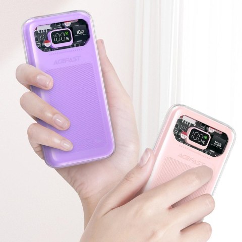 Powerbank 10000mAh Sparkling Series szybkie ładowanie 30W zielony ACEFAST Powerbank 10000mAh Sparkling Series szybkie ładowanie 30W zielony ACEFAST