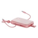 Powerbank Cutie Series 22.5W 20000mAh ze stojakiem USB-A USB-C iPhone różowy JOYROOM