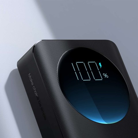 Powerbank z latarką 30W 20000mAh + kabel USB-A - USB-C 25cm czarny JOYROOM Powerbank z latarką 30W 20000mAh + kabel USB-A - USB-C 25cm czarny JOYROOM
