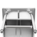 Stół blat roboczy centralny stalowy 2 półki 100 x 60 cm do 600 kg Royal Catering