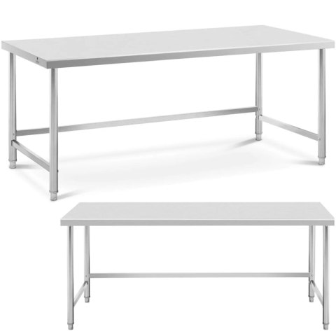 Stół blat roboczy centralny stalowy 200 x 90 cm do 100 kg Royal Catering Stół blat roboczy centralny stalowy 200 x 90 cm do 100 kg Royal Catering