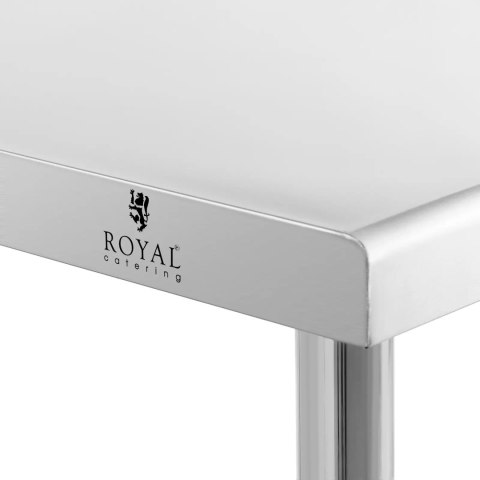 Stół blat roboczy centralny stalowy 200 x 90 cm do 100 kg Royal Catering Stół blat roboczy centralny stalowy 200 x 90 cm do 100 kg Royal Catering