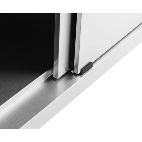 Stół blat roboczy centralny z szafką rantem drzwi suwane 180 x 70 x 97 cm Royal Catering Stół blat roboczy centralny z szafką rantem drzwi suwane 180 x 70 x 97 cm Royal Catering