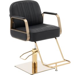 Fotel fryzjerski barberski kosmetyczny z podnóżkiem Physa STAUNTON - czarno - złoty Physa