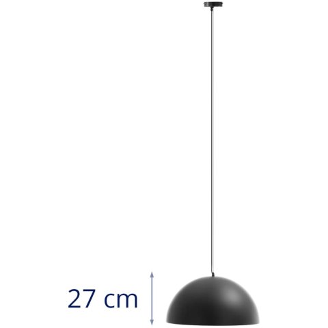 Lampa wisząca nowoczesna 1 punktowa kształt kopuły - czarno złota UNIPRODO Lampa wisząca nowoczesna 1 punktowa kształt kopuły - czarno złota UNIPRODO