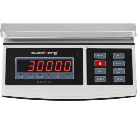Waga pocztowa do paczek listów LED 30kg / 1g Steinberg Systems Waga pocztowa do paczek listów LED 30kg / 1g Steinberg Systems