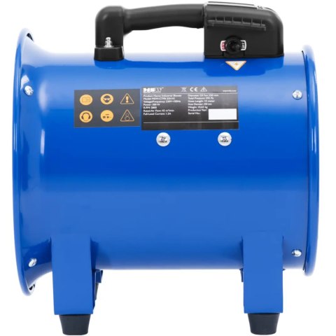 Wentylator dmuchawa przemysłowa budowlana z wężem 10 m 2700 m3/h śr. 280 mm MSW Wentylator dmuchawa przemysłowa budowlana z wężem 10 m 2700 m3/h śr. 280 mm MSW