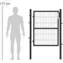 Brama furtka wejściowa ogrodowa ze stali 105 x 170 cm WIESENFIELD