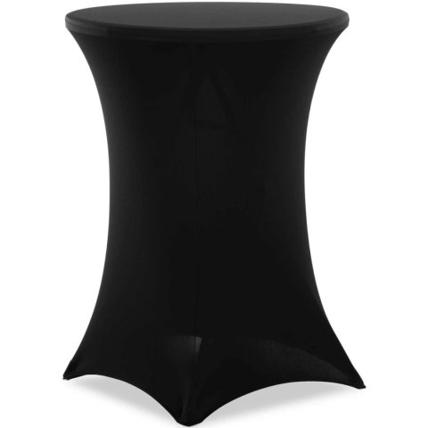 Pokrowiec elastyczny uniwersalny na stolik barowy śr. 80 cm czarny Royal Catering Pokrowiec elastyczny uniwersalny na stolik barowy śr. 80 cm czarny Royal Catering
