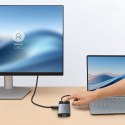 10w1 HUB Adapter USB-C do HDMI / USB-A / USB-C / RJ45 / SD / TF / USB-C PD szary BASEUS