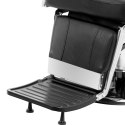 Fotel fryzjerski barberski z podnóżkiem PRESTON - czarny Physa