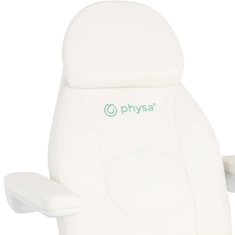 Fotel i krzesło kosmetyczne do masażu tatuażu spa 350 W białe - zestaw Physa Fotel i krzesło kosmetyczne do masażu tatuażu spa 350 W białe - zestaw Physa