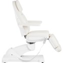 Fotel i krzesło kosmetyczne do masażu tatuażu spa 350 W białe - zestaw Physa