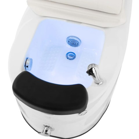 Fotel podologiczny do pedicure z masażem i brodzikiem elektryczny 105 W - biały Physa Fotel podologiczny do pedicure z masażem i brodzikiem elektryczny 105 W - biały Physa