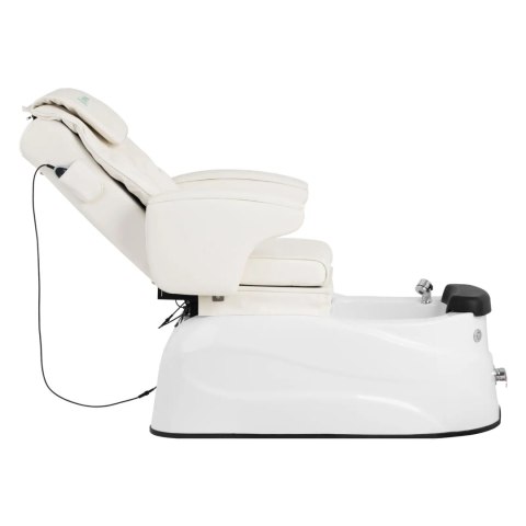 Fotel podologiczny do pedicure z masażem i brodzikiem elektryczny 105 W - biały Physa Fotel podologiczny do pedicure z masażem i brodzikiem elektryczny 105 W - biały Physa
