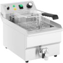 Frytownica elektryczna nastawna z kranem spustowym 230 V 3000 W 9 l Royal Catering