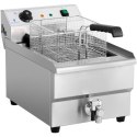 Frytownica elektryczna nastawna z kranem spustowym 400 V 6000 W 16 l Royal Catering