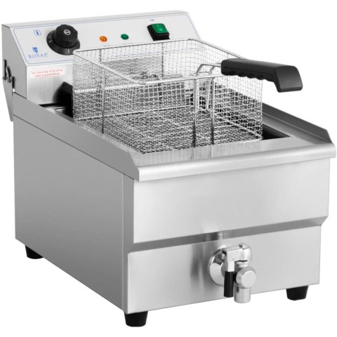 Frytownica elektryczna nastawna z kranem spustowym 400 V 6000 W 16 l Royal Catering Frytownica elektryczna nastawna z kranem spustowym 400 V 6000 W 16 l Royal Catering