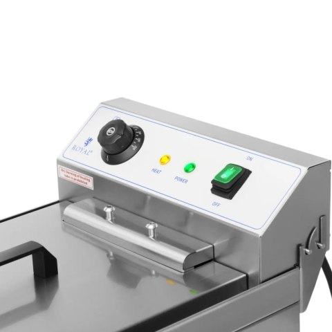 Frytownica elektryczna nastawna z kranem spustowym 400 V 6000 W 16 l Royal Catering Frytownica elektryczna nastawna z kranem spustowym 400 V 6000 W 16 l Royal Catering