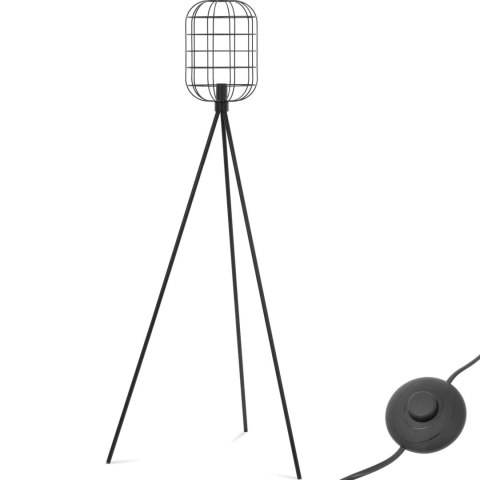 Lampa stojąca podłogowa klosz z siatki E27 163 cm UNIPRODO Lampa stojąca podłogowa klosz z siatki E27 163 cm UNIPRODO