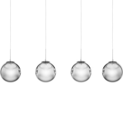 Lampa sufitowa nowoczesna 4 punktowa E27 - przydymione szkło UNIPRODO Lampa sufitowa nowoczesna 4 punktowa E27 - przydymione szkło UNIPRODO