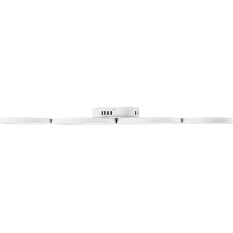 Lampa sufitowa nowoczesna LED z pilotem - 4 białe okręgi UNIPRODO Lampa sufitowa nowoczesna LED z pilotem - 4 białe okręgi UNIPRODO